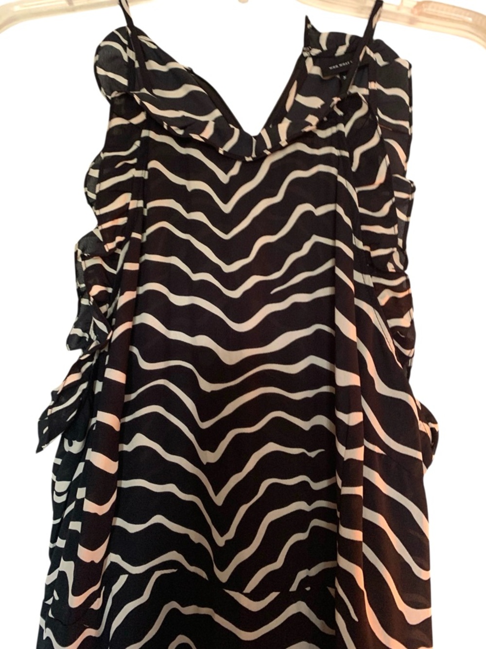 WHO WHAT WEAR Black & Off-White Stripe Maxi Dress Plus Size XXL NEW